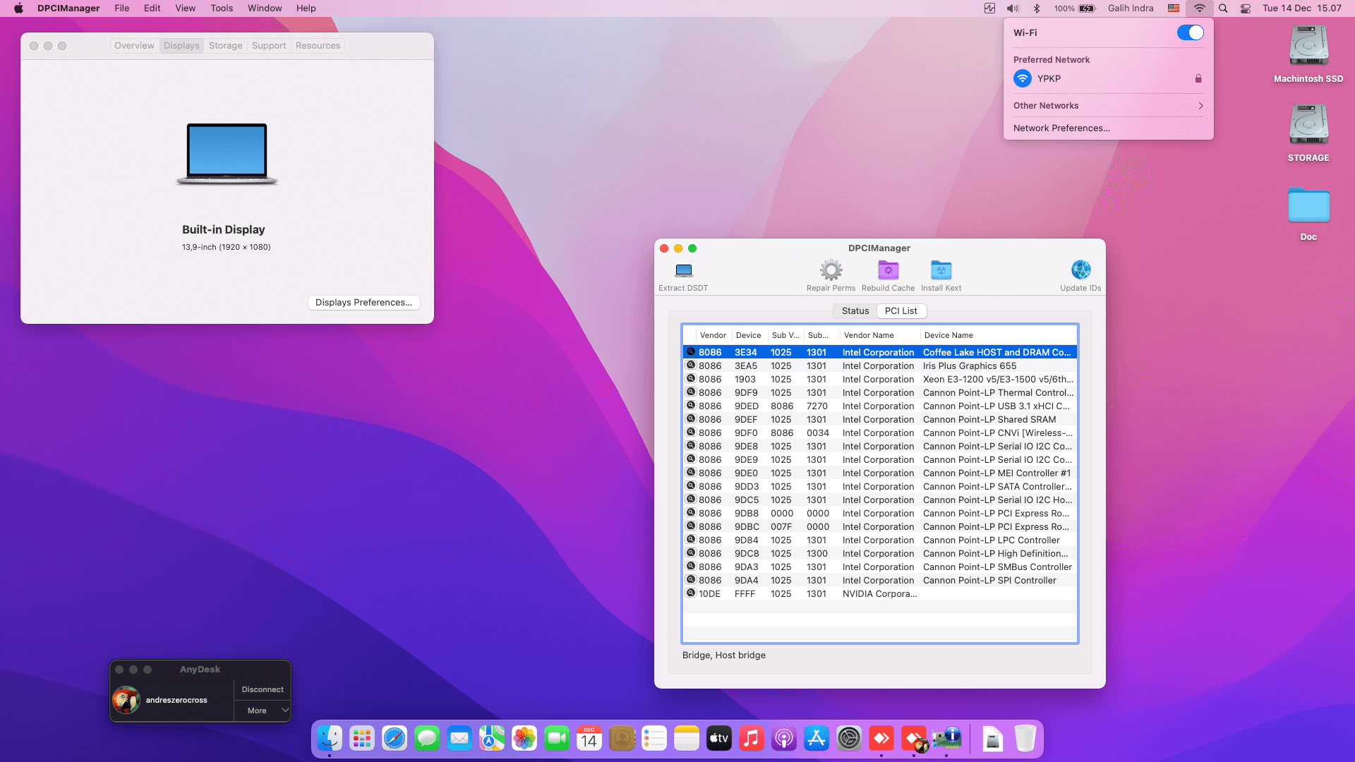 Acer Swift SF314 58G 51KV [WhiskeyLake   Intel UHD 620 + I2C]   OpenCore 2